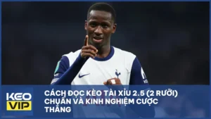 Cách đọc kèo tài xỉu 2.5 (2 rưỡi) và bí quyết cược thắng hiệu quả