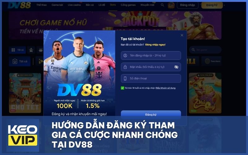 Hướng dẫn đăng ký tham gia cá cược nhanh chóng tại nhà cái