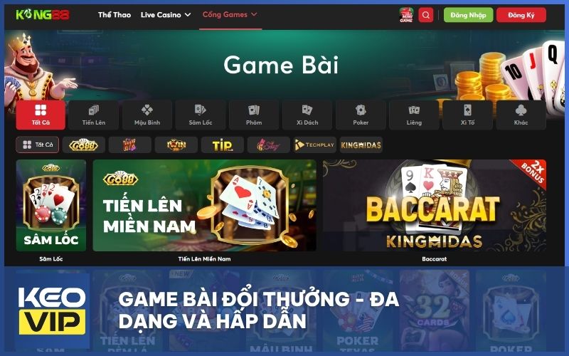 Game bài đổi thưởng - Đa dạng và hấp dẫn