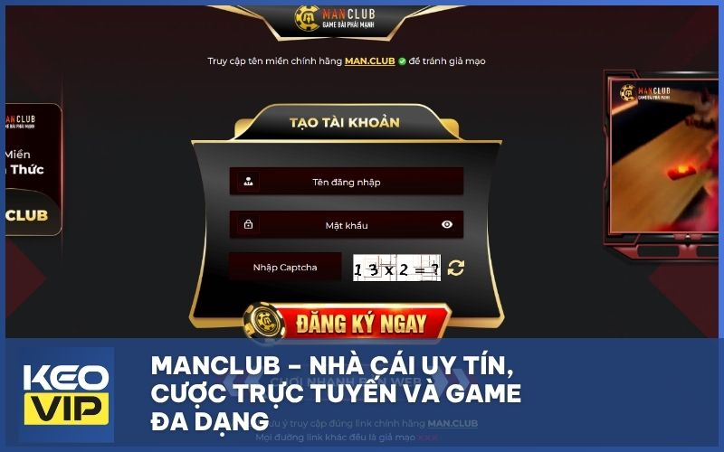 MANCLUB – Nhà cái uy tín, cược trực tuyến và game đa dạng