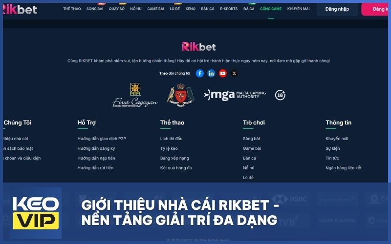 Giới thiệu nhà cái RIKBET - nền tảng giải trí đa dạng