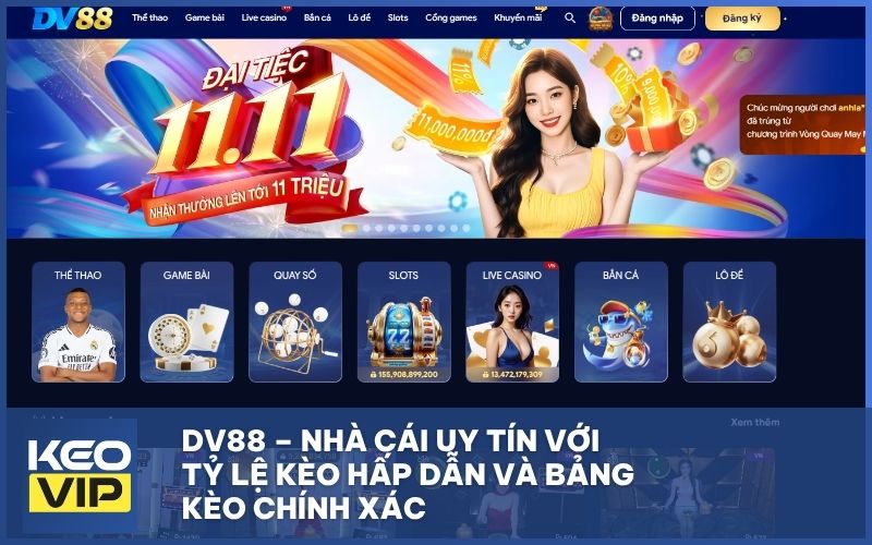 DV88 – Nhà cái uy tín với tỷ lệ kèo hấp dẫn và bảng kèo chính xác