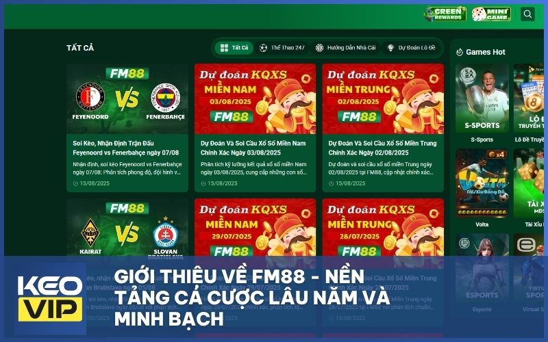 Giới thiệu về FM88 - nền tảng cá cược lâu năm và minh bạch
